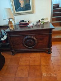 Bancone vintage antico in legno