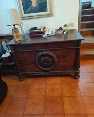 Bancone vintage antico in legno