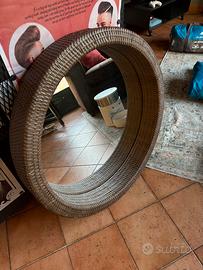 Specchio intrecciato, grandezza 77 × 77