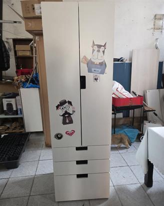 guardaroba armadio per bambini IKEA con 3 cassetti