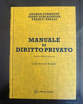 Manuale di diritto privato Torrente/Schlesinger