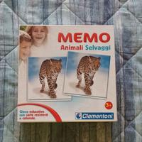 Gioco Memory animali selvaggi Clementoni 3+