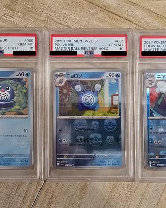 Pokémon 151 Master ball  PSA 10 set 3 carte