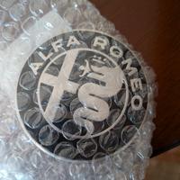 ALFA ROMEO Fregio Argento Nero