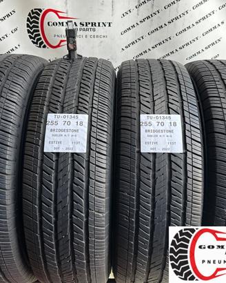 4 PNEUMATICI 255/70 R18 BRIDGESTONE ESTIVE 80%
