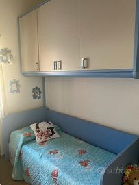 Letto completo e armadio in coordinato