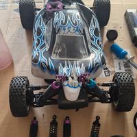 modellino auto scoppio Rc scala 1:10 completo 