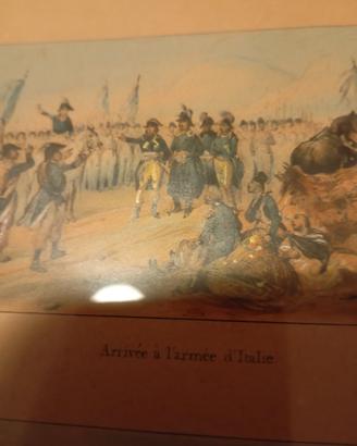 Stampe antiche.Storia di Napoleone