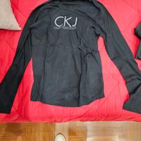 T-shirt ck jeans manica lunga uomo tg. m colore ne