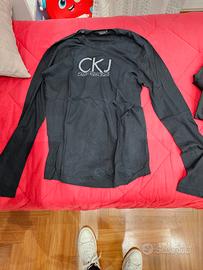 T-shirt ck jeans manica lunga uomo tg. m colore ne