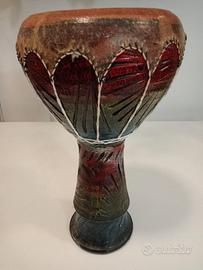 Darbuka artigianale in terracotta