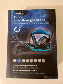 Kit combo da gaming - mouse - cuffie - tappetino