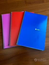 Quaderni quadretti 4 mm con anelli