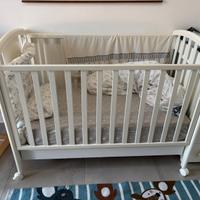 Lettino neonato con materasso