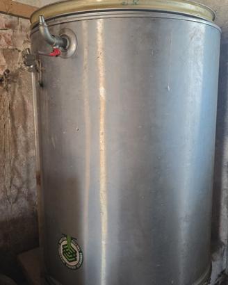 serbatoio uso alimentare acciaio inox 