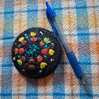 Element Skate Fibia in metallo e lana ricamata