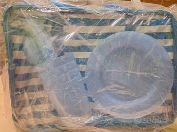 borsa termica con accessori per pic nic 