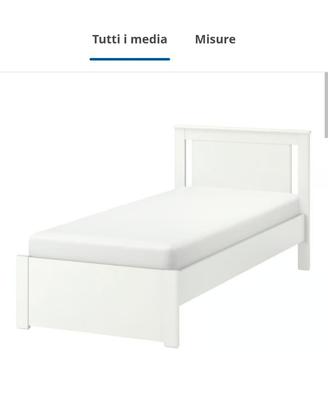 letto e materasso singolo 