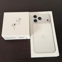 IPhone 17. Pro Max Silver + AirPods 2 Generazione