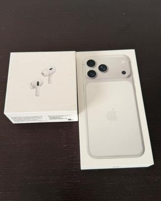 IPhone 17. Pro Max Silver + AirPods 2 Generazione
