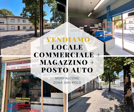 Grande locale commerciale+magazzino+posto auto