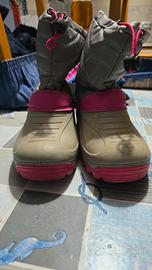 Stivali da acqua o neve bambina numero 33