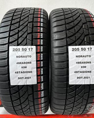 2 gomme 205 50 17 Norauto 4stagione