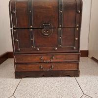 Baule da viaggio con piatti