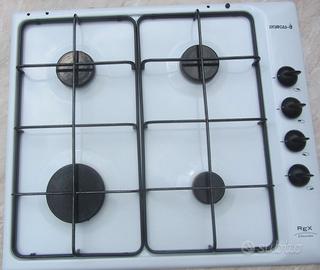 Fornello 4 fuochi Rex + tubo acciaio