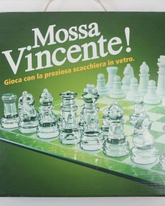 Scacchiera in Vetro e set di scacchi NUOVA