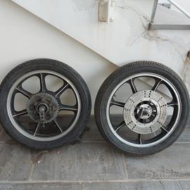 cerchi completi x moto d'epoca kawasaki z400j 