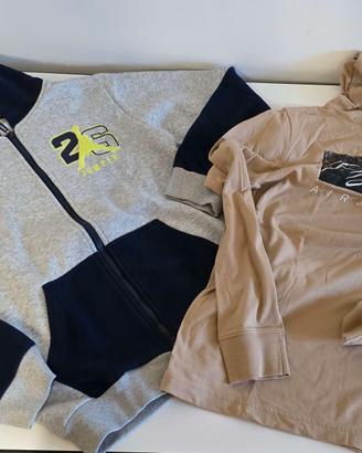 Coppia di felpe 13-15 anni Air Jordan e Boyzone