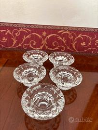 Splendidi porta candele in cristallo