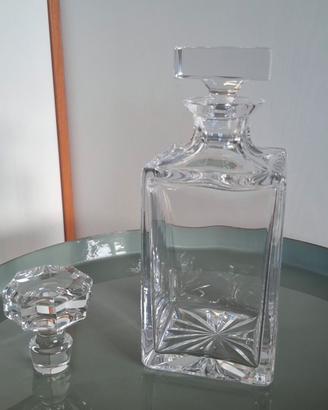 Decanter ATLANTIS in Cristallo Firmato - 2 Tappi -