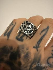 Acciaio anello stella