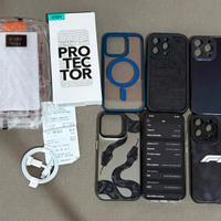 iPhone 15 Pro 256GB + 6 pellicole e varie cover
