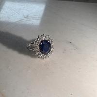 Anello oro e zaffiro