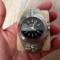 Seiko arctura kinetic acciaio vetro zaffiro nero