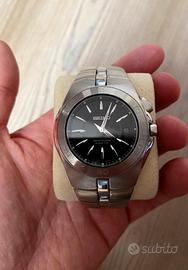 Seiko arctura kinetic acciaio vetro zaffiro nero