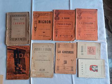 Libretti vintage di opere liriche