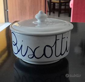 Portabiscotti in ceramica.