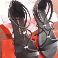 Sandali donna neri Laura Biagiotti 