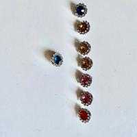 Bottoni strass colorati