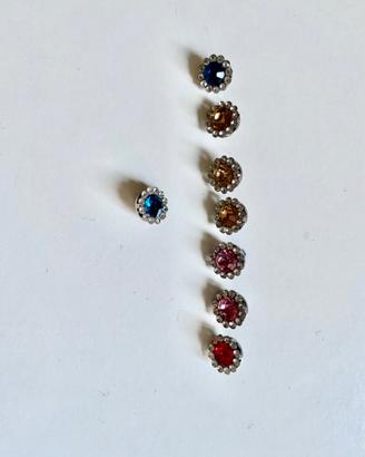 Bottoni strass colorati