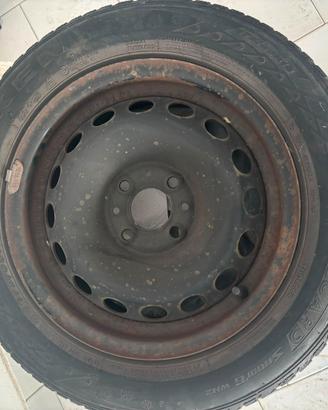 2 ruote fiat  500 con catene neve nuove