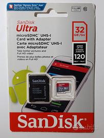 Sandisk Ultra SDXC da 64 GB,Velocità: 120M