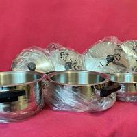 Set pentole acciaio nuove