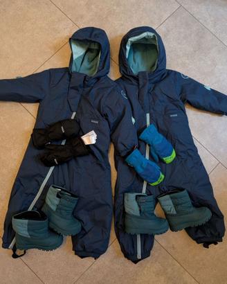 Set da neve per gemelli 2-3 anni