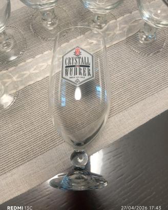 6 bicchieri Crystall Wührer