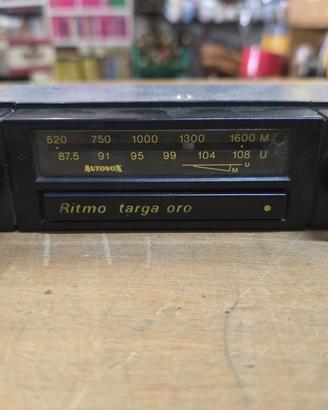 AUTORADIO+ KIT ATREZ. E LAMP. FIAT RITMO TARGA ORO